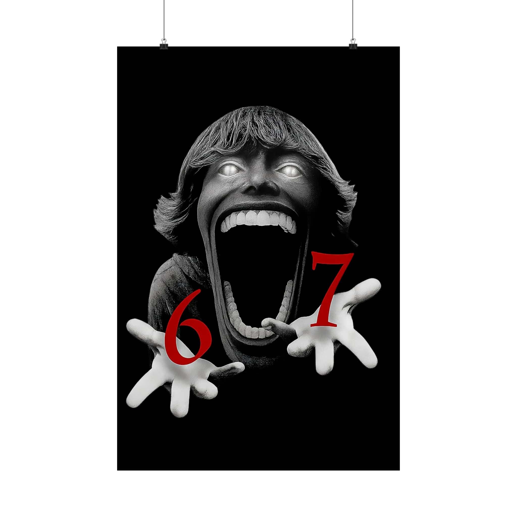 Plakat brainrot — 67 - brainrot-tee 24″ x 36″ / Matte