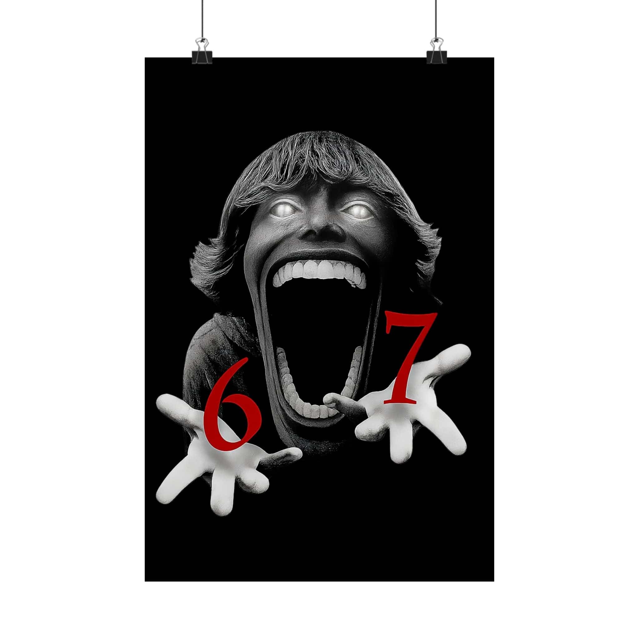 Plakat brainrot — 67 - brainrot-tee 12″ x 18″ / Matte